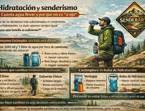 Hidratación y senderismo Cuánta agua llevar y por qué no es “a ojo”